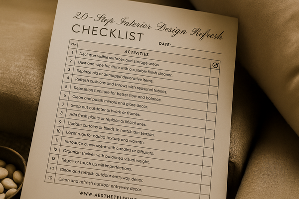 Free Download: My 20-Step Interior Design Refresh Checklist